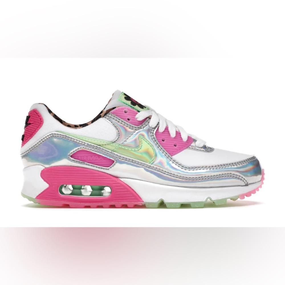 NIKE airmax 90 LX Daisy Leopard Iridescent